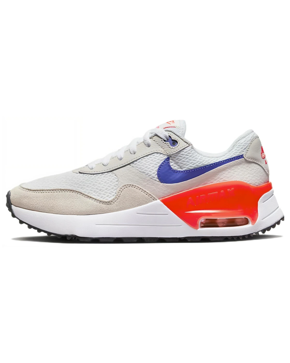 Nike Air Max SYSTM женские повседневные кроссовки с амортизацией бело-оранжевые картинка