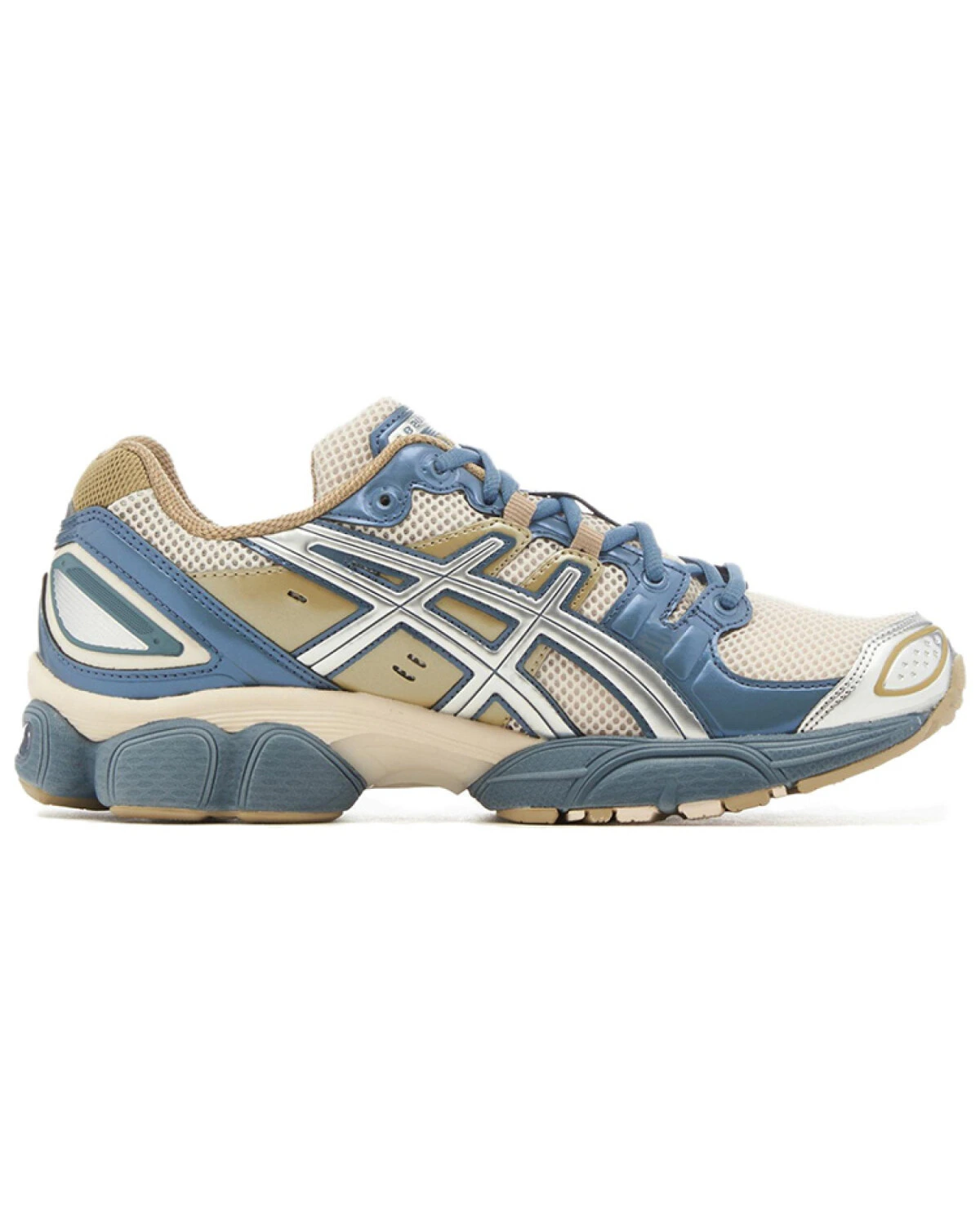 Asics GEL-Nimbus 9 мужские кроссовки комфортные бежево-голубые картинка