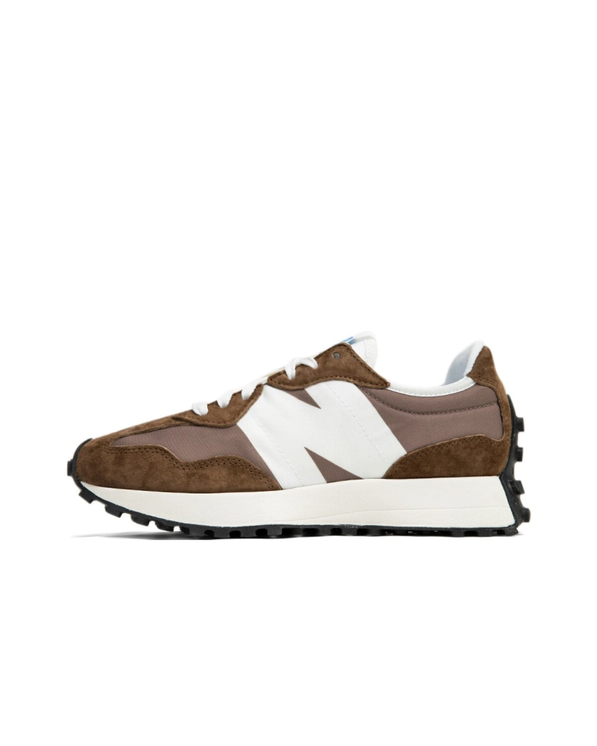 New Balance 327 unisex кроссовки беговые коричневые замша и текстиль картинка