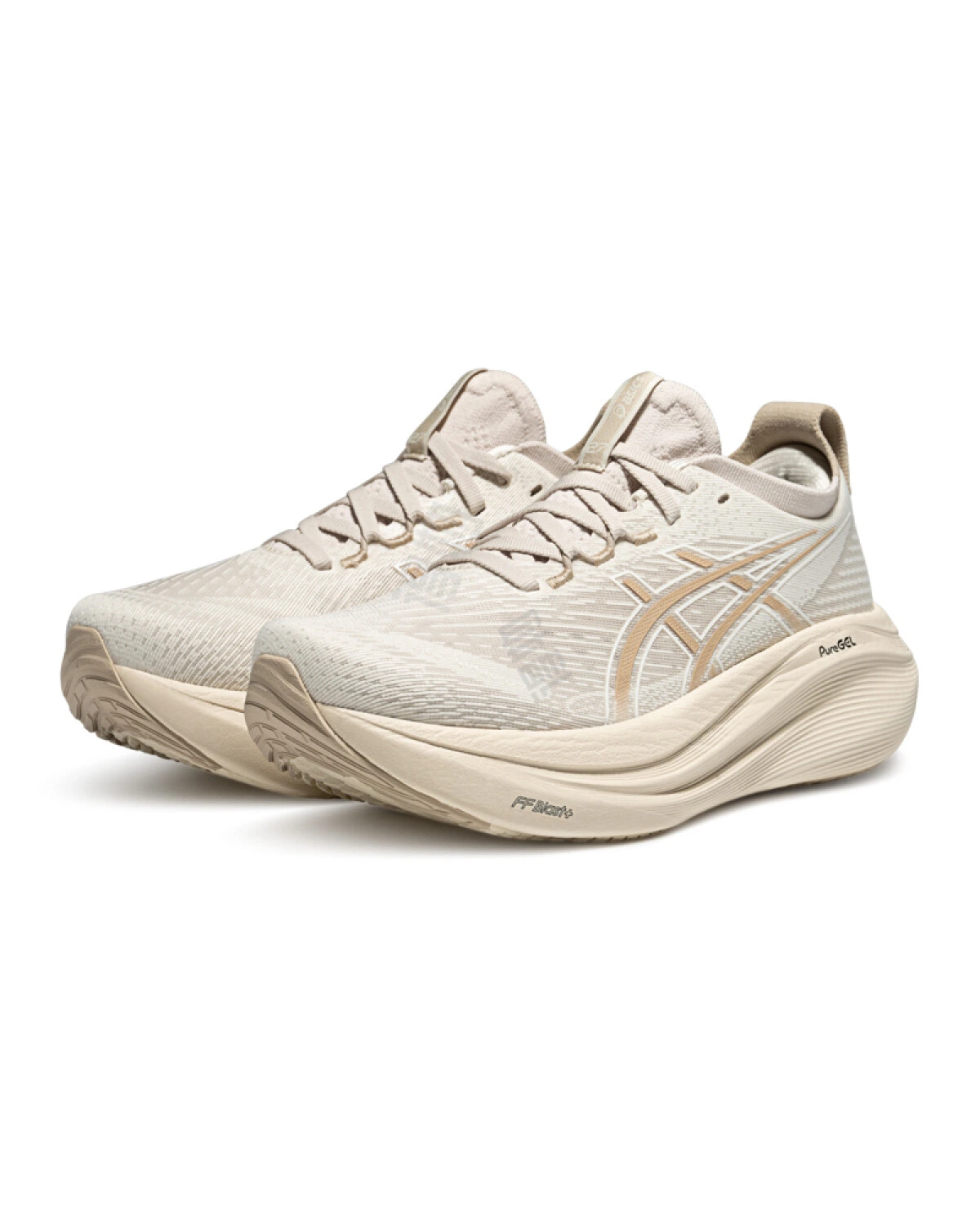 Asics GEL-NIMBUS 27 женские спортивные кроссовки коричнево-серые картинка