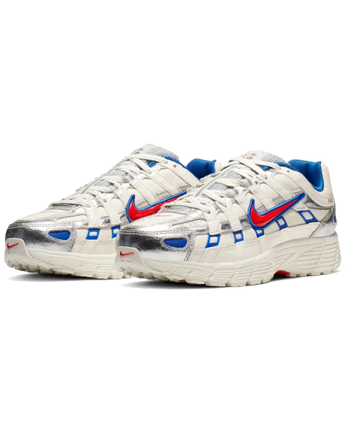 Nike P-6000 женские кроссовки бело-голубые спортивные легкие картинка