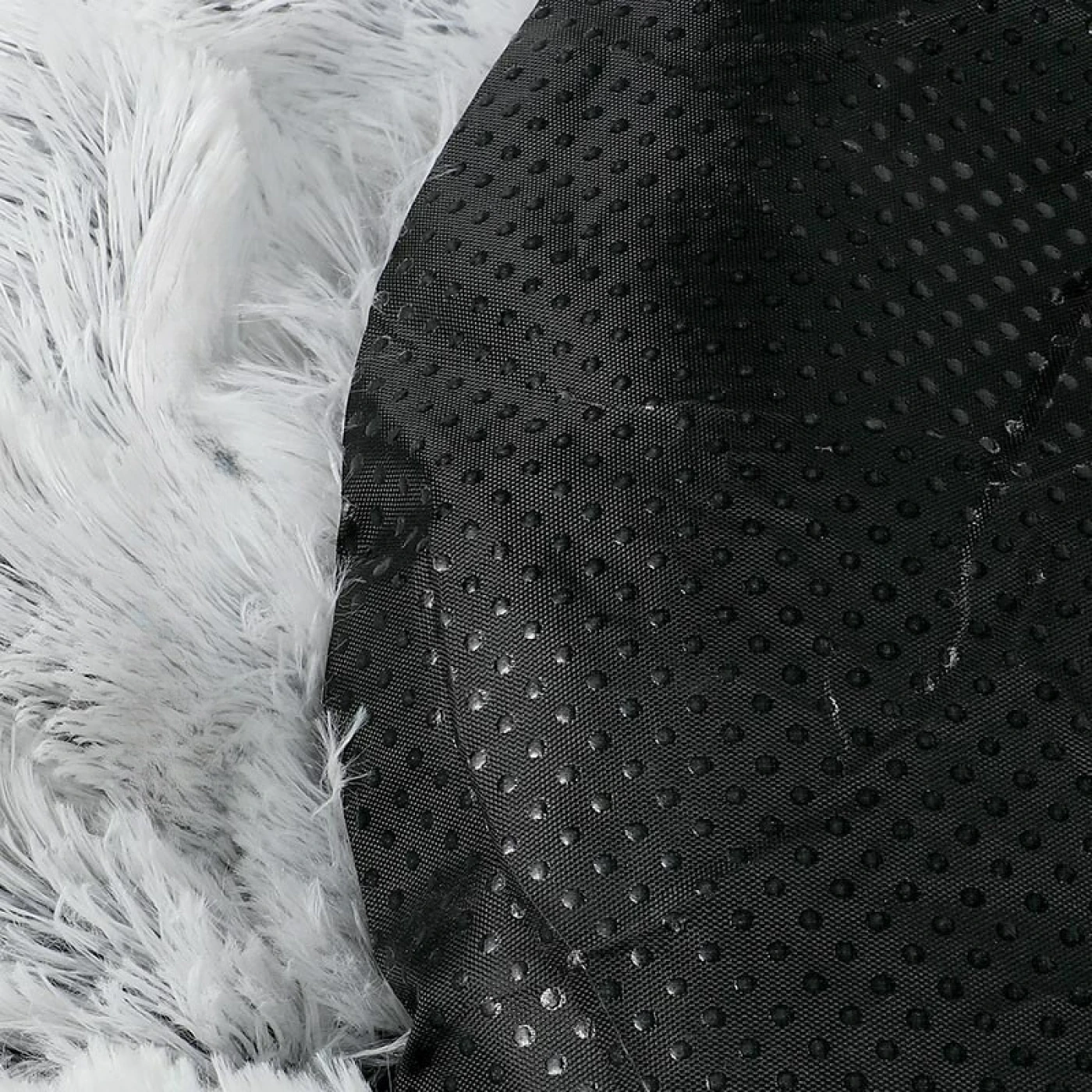 Теплый туннель для кошек с длинным ворсом, складной (серый) картинка