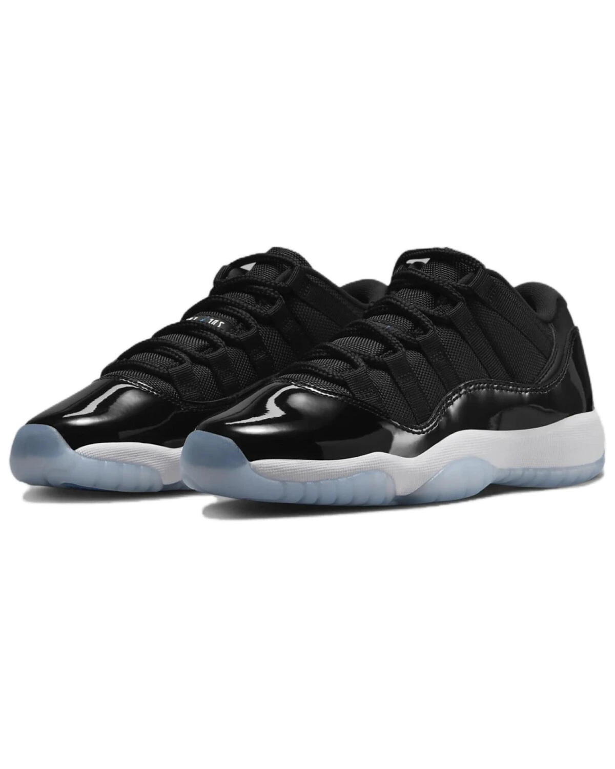 Jordan Air Jordan 11 детские кроссовки чёрно-белые с шнуровкой картинка
