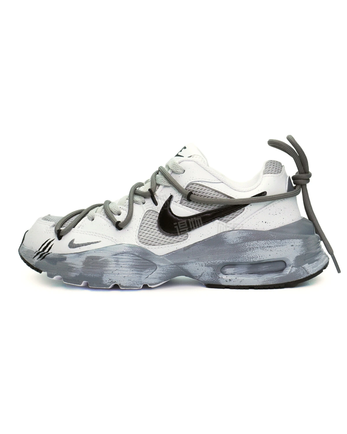Nike Air Max Fusion женские кроссовки серые с реверсивной подошвой картинка