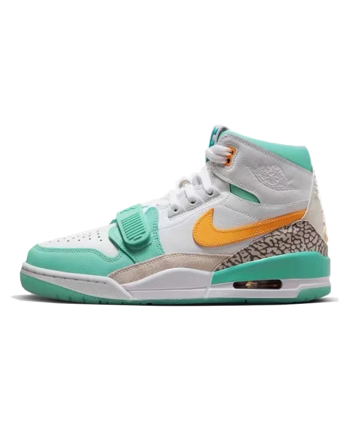 Jordan Legacy 312 мужские кроссовки высокие баскетбольные серебристо-серые картинка