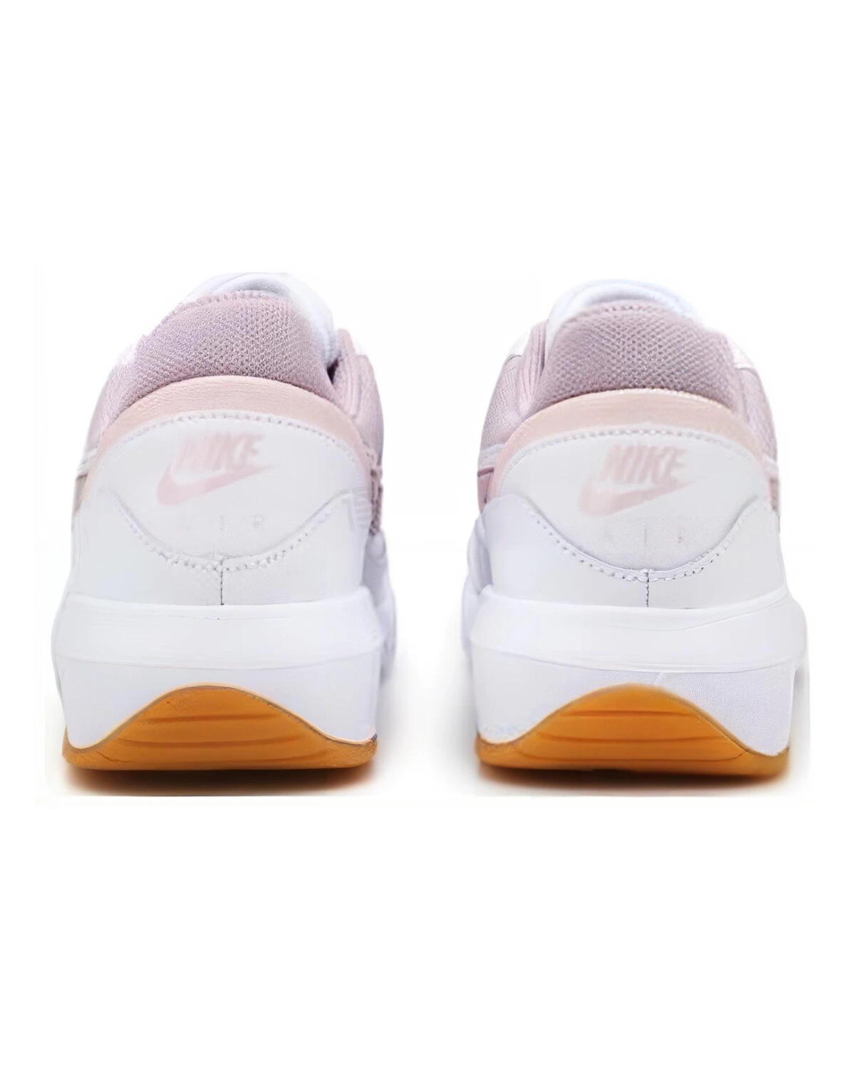 Nike Air Max Nostalgic женские кроссовки белые с розовыми вставками картинка