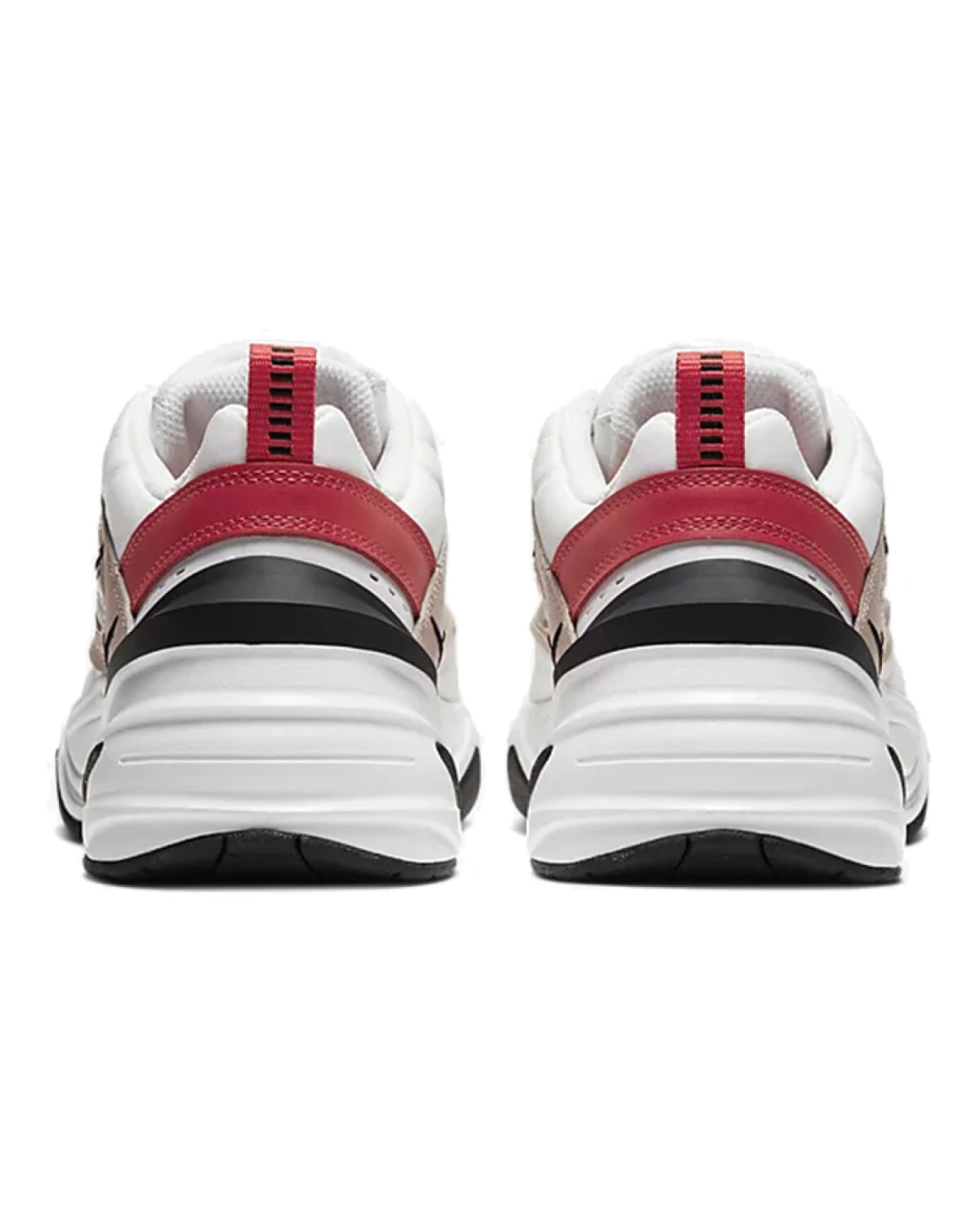 Nike M2K Tekno женские кроссовки бело-бежевые с кожаным верхом картинка