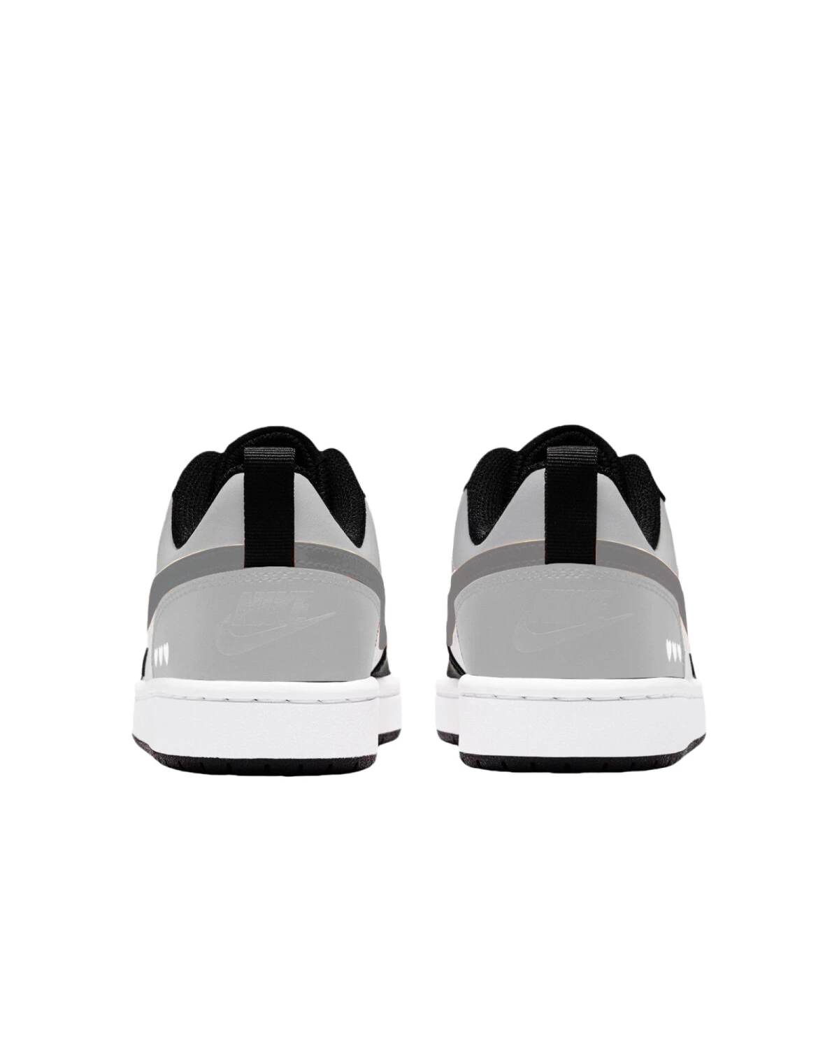 Nike Court Borough детские кеды из искусственной кожи серого цвета картинка