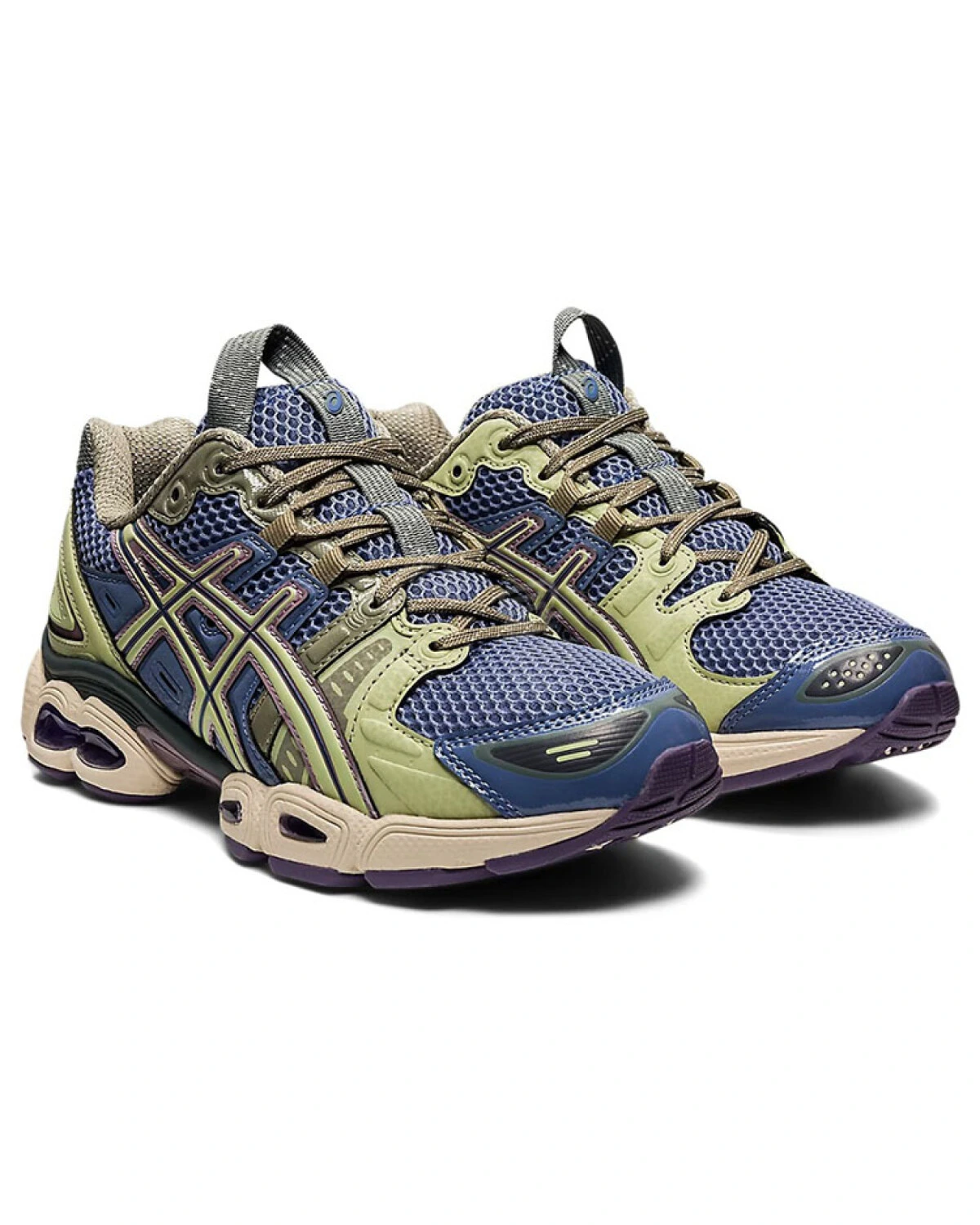 Asics женские повседневные кроссовки тканевые бирюзовые картинка