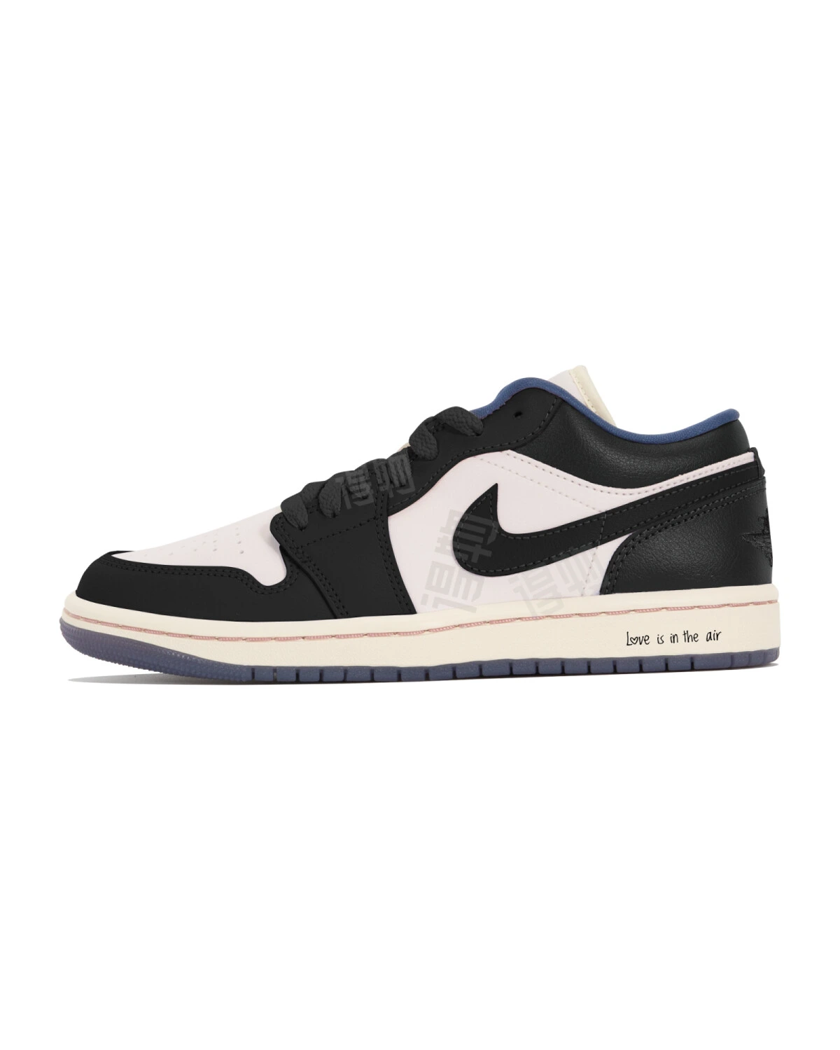 Jordan Air Jordan 1 женские кроссовки черно-розовые легкие и износостойкие картинка