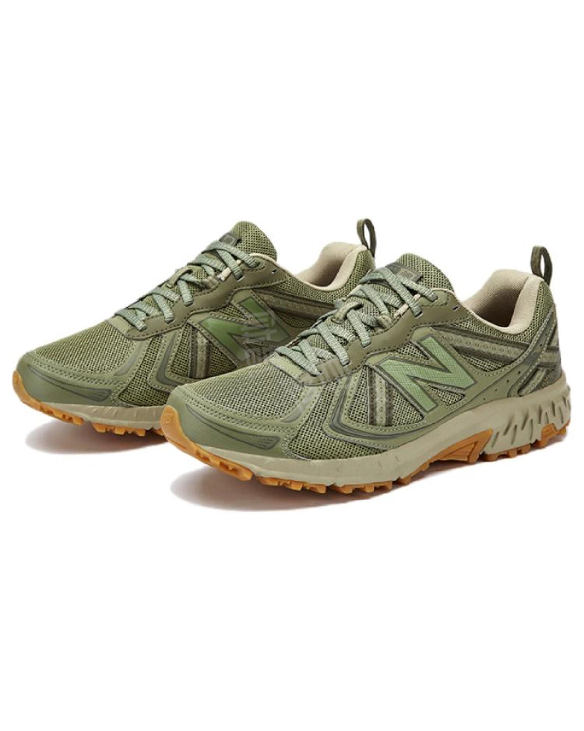New Balance 410 унисекс кроссовки зелёные для бега картинка