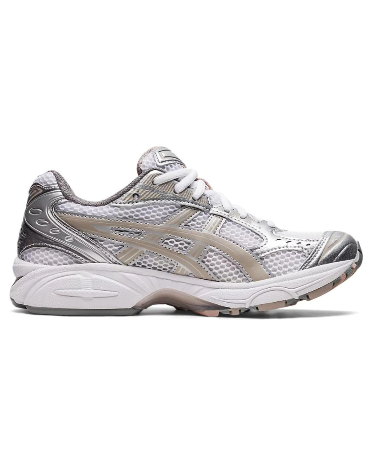 Asics Gel-Kayano 14 женские спортивные кроссовки из ткани и синтетической кожи серо-коричневые картинка