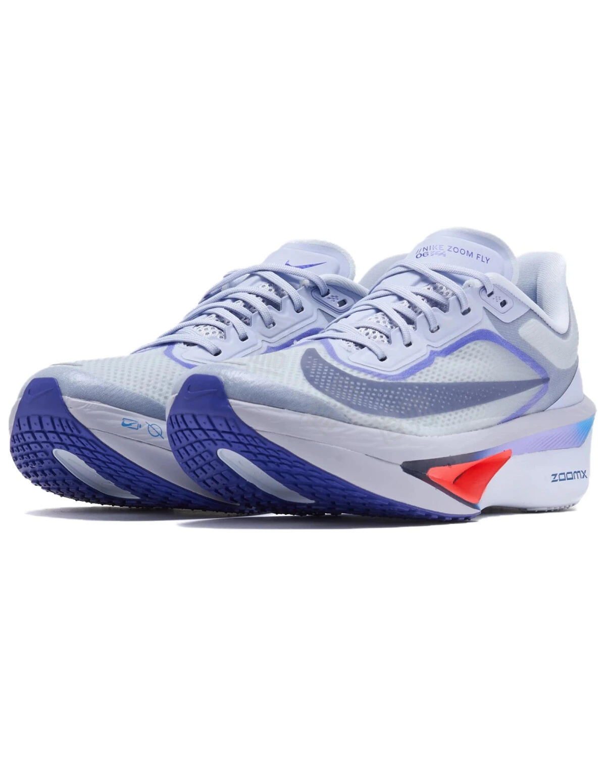 Nike Zoom Fly 6 мужские кроссовки для бега серо-голубые с амортизацией и поддержкой картинка