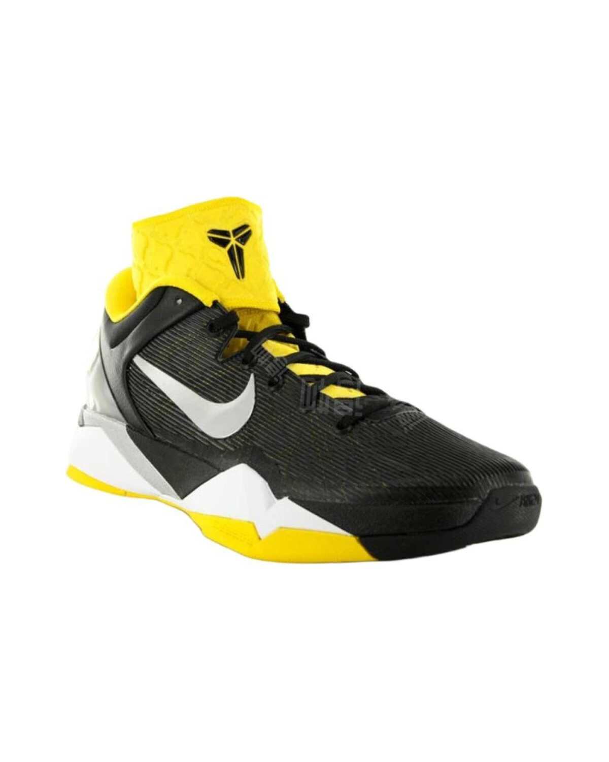 Nike Zoom Kobe 7 Del Sol мужские баскетбольные кроссовки черно-желтые противоскользящие картинка