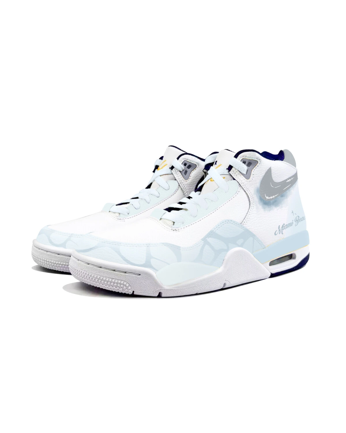 Nike Flight Legacy мужские кроссовки синие баскетбольные стильные картинка