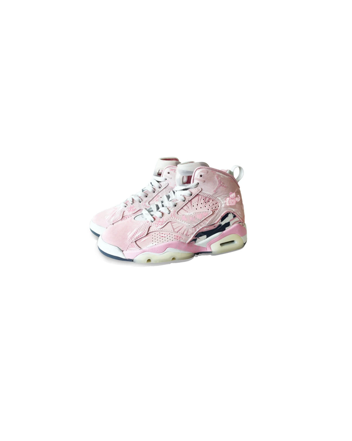 Jordan MVP женские кроссовки высокие розовые картинка