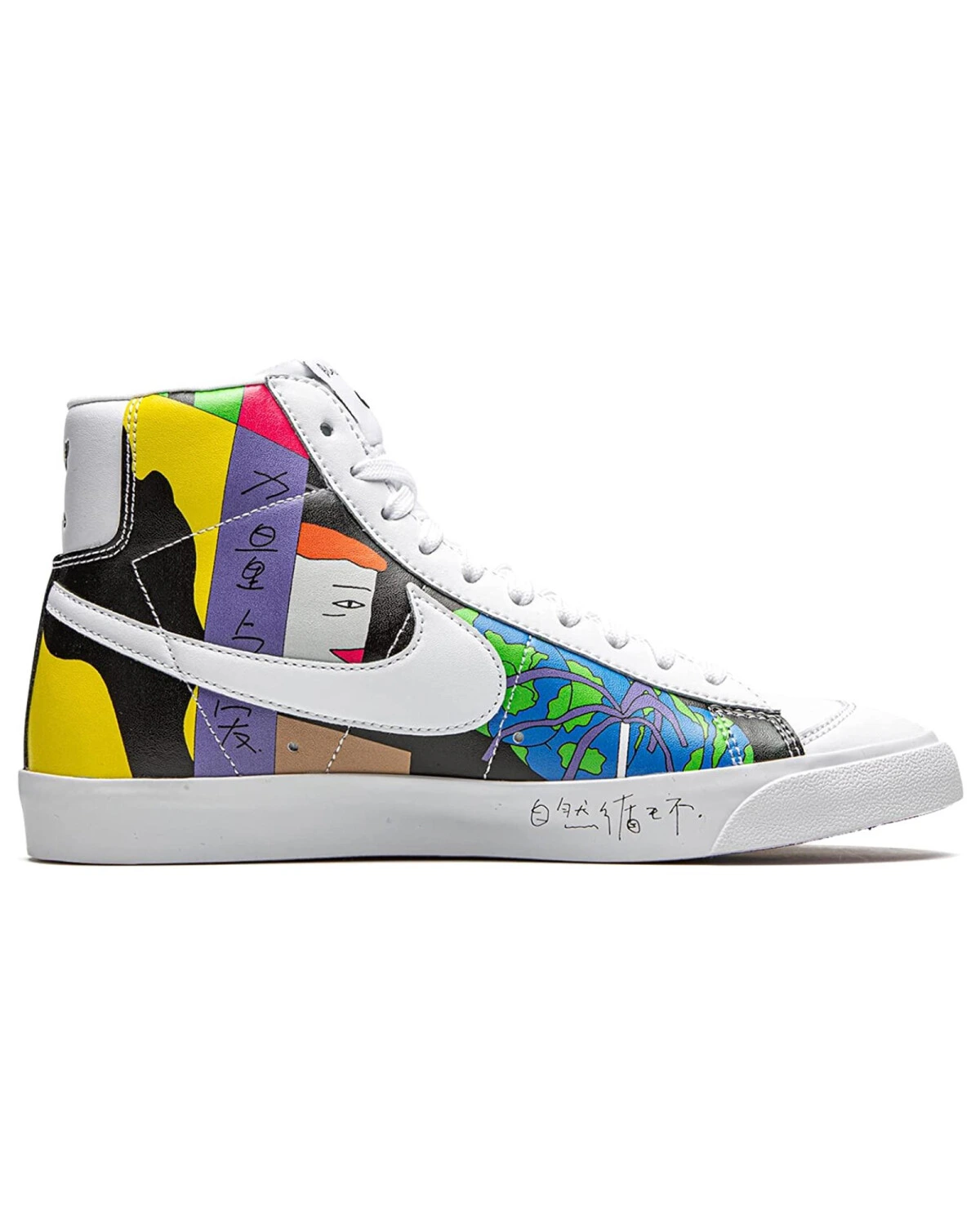 Nike Blazer MID унисекс кроссовки белые из искусственной кожи картинка