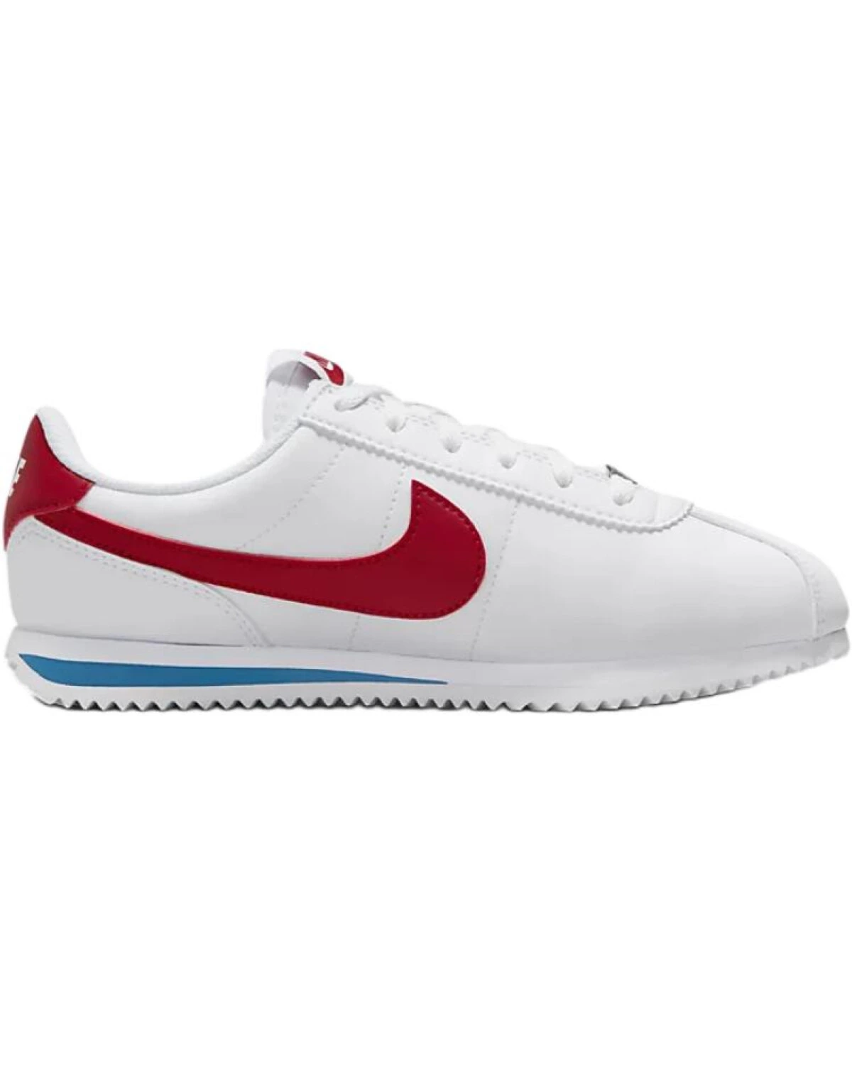 Nike Cortez детские кроссовки бело-красные комфортные и прочные картинка