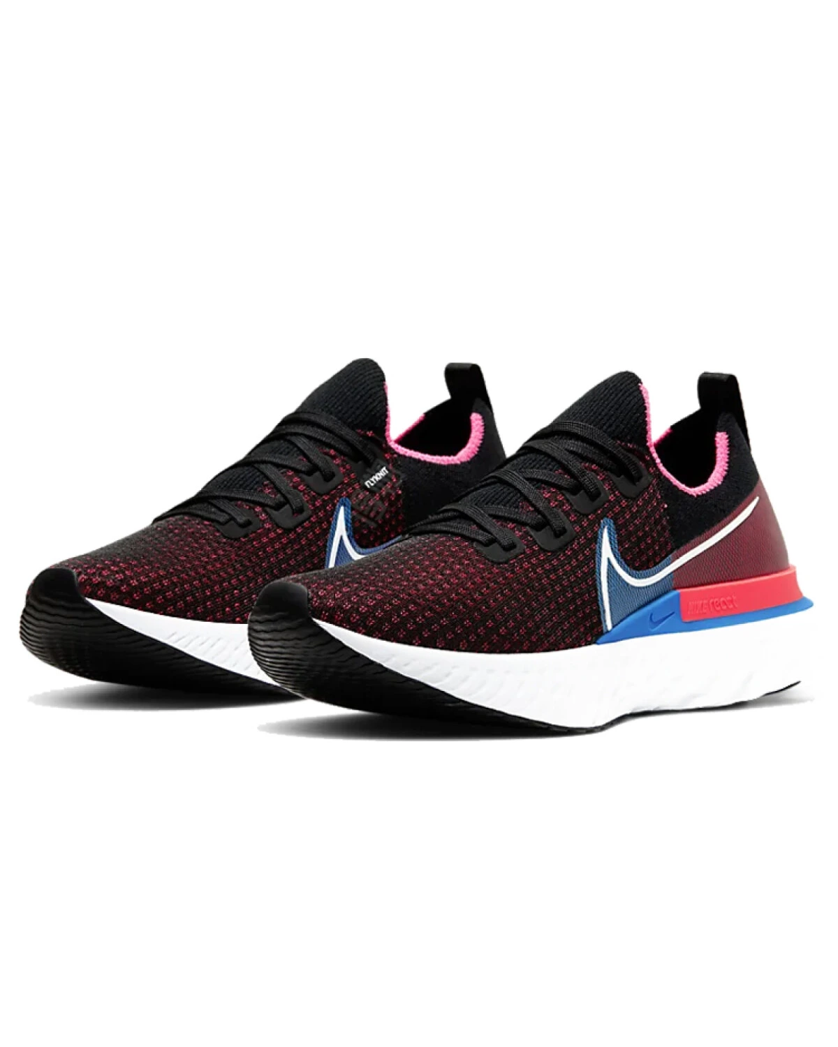 Nike React Infinity Run Flyknit 1 FK unisex кроссовки для бега с амортизацией React черно-красные картинка
