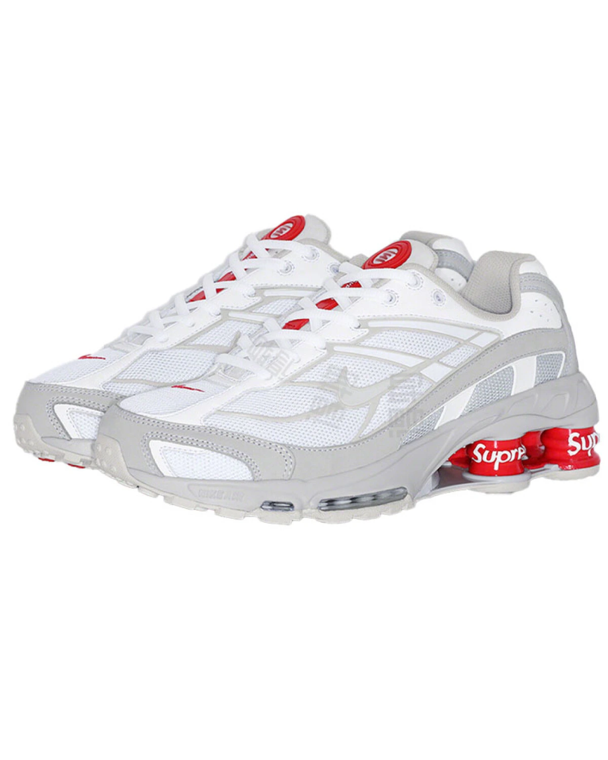 Nike Shox Ride 2 unisex кроссовки бело-серо-красные спортивные картинка