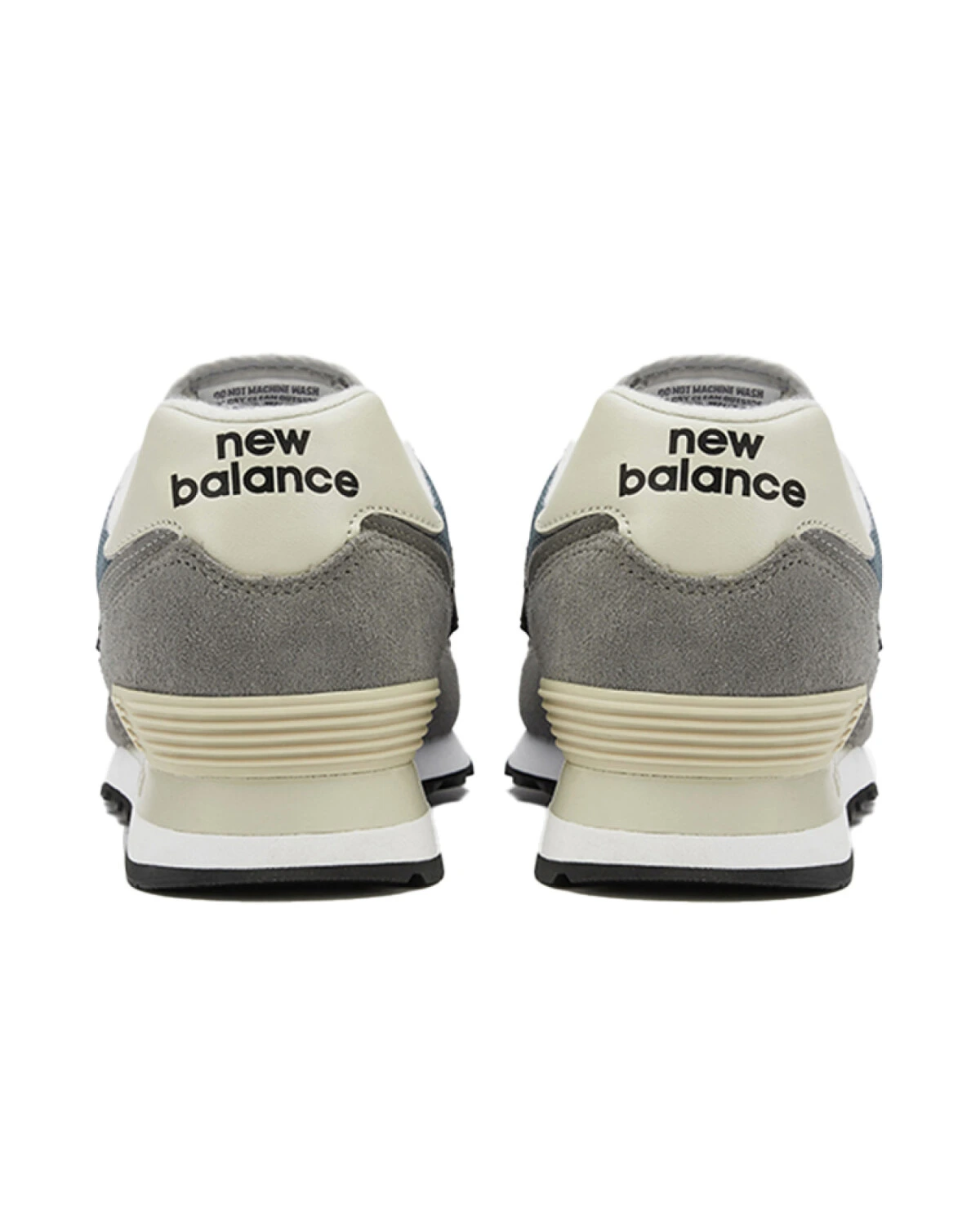 New Balance NB 574 унисекс кроссовки серые дышащие из сетки картинка