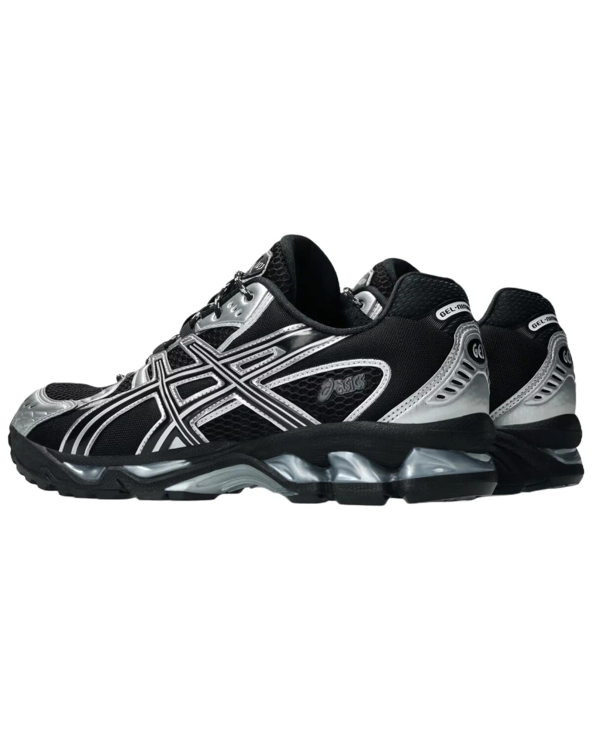 Asics GEL-Nimbus 10.1 “Metallic Pack” унисекс кроссовки черно-серебристые для бега картинка