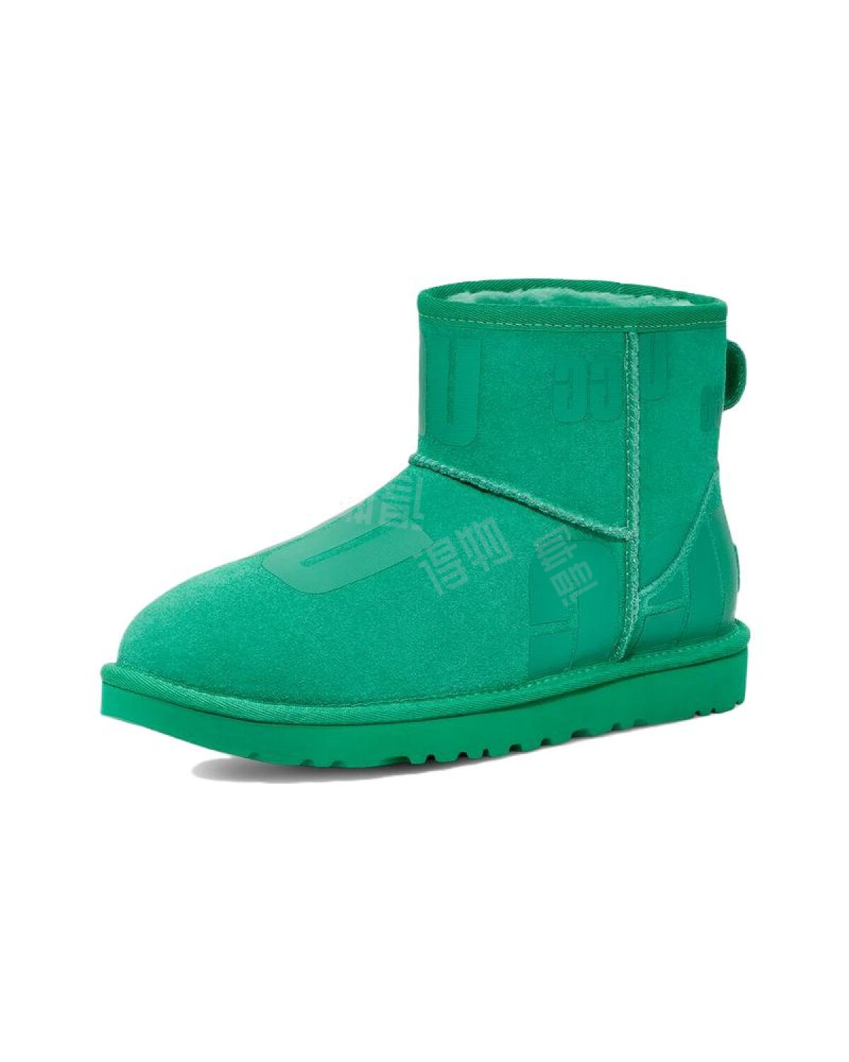 UGG женские зимние ботинки зеленые теплые противоскользящие картинка