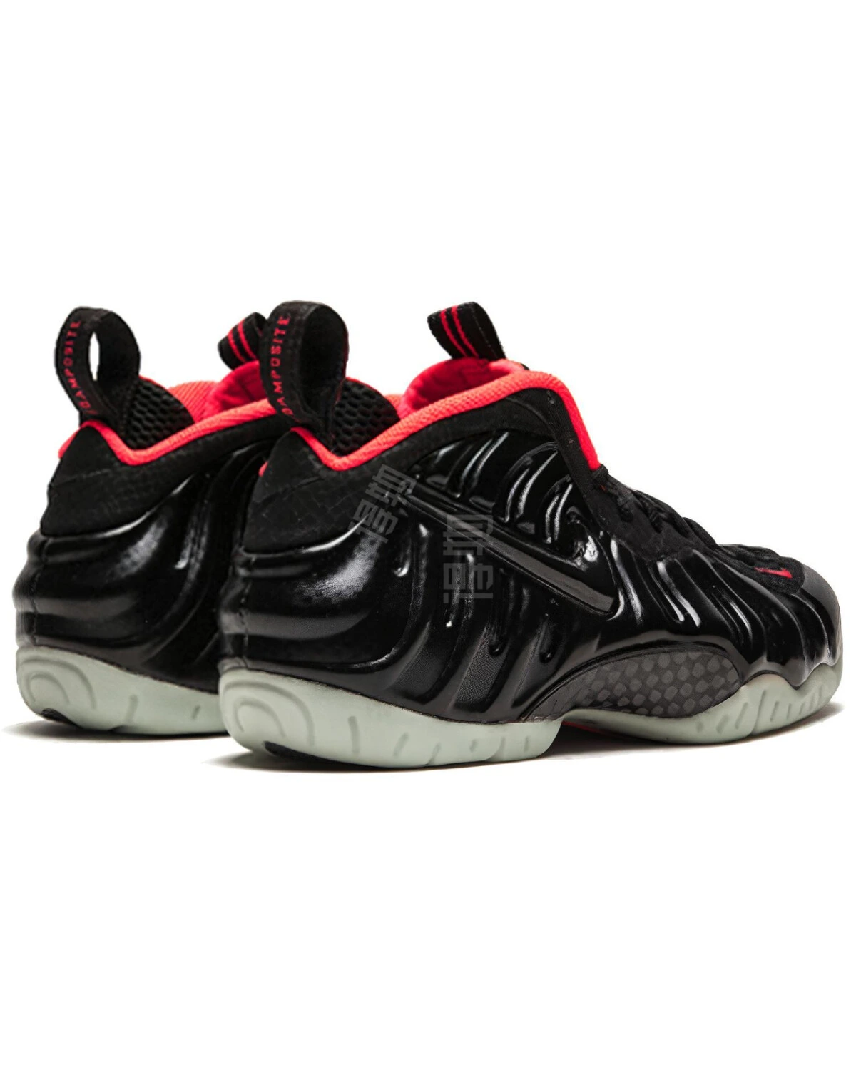 Nike Foamposite Pro Yeezy унисекс кроссовки черные с амортизацией картинка