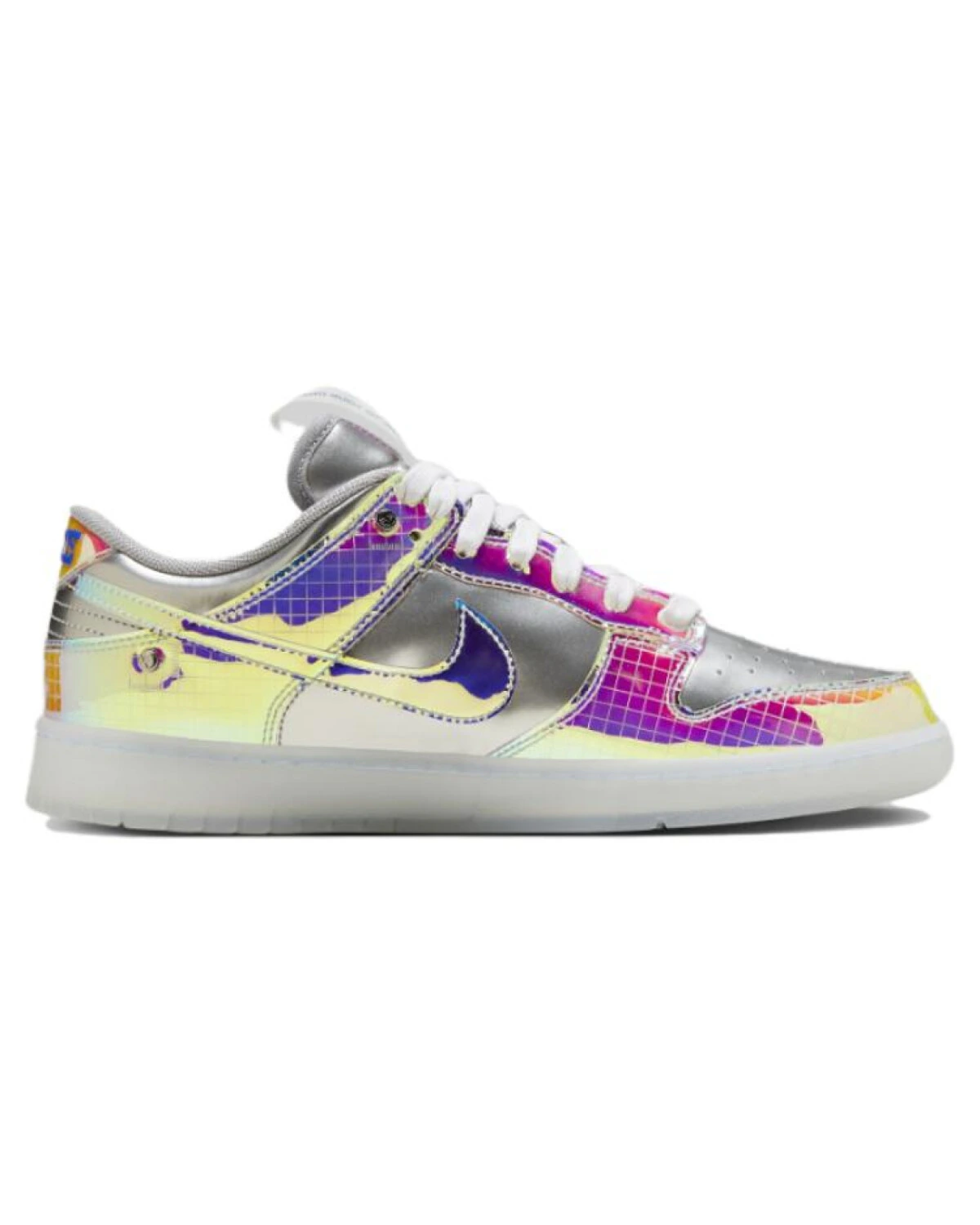Nike Dunk unisex кроссовки серебряные из синтетической кожи картинка