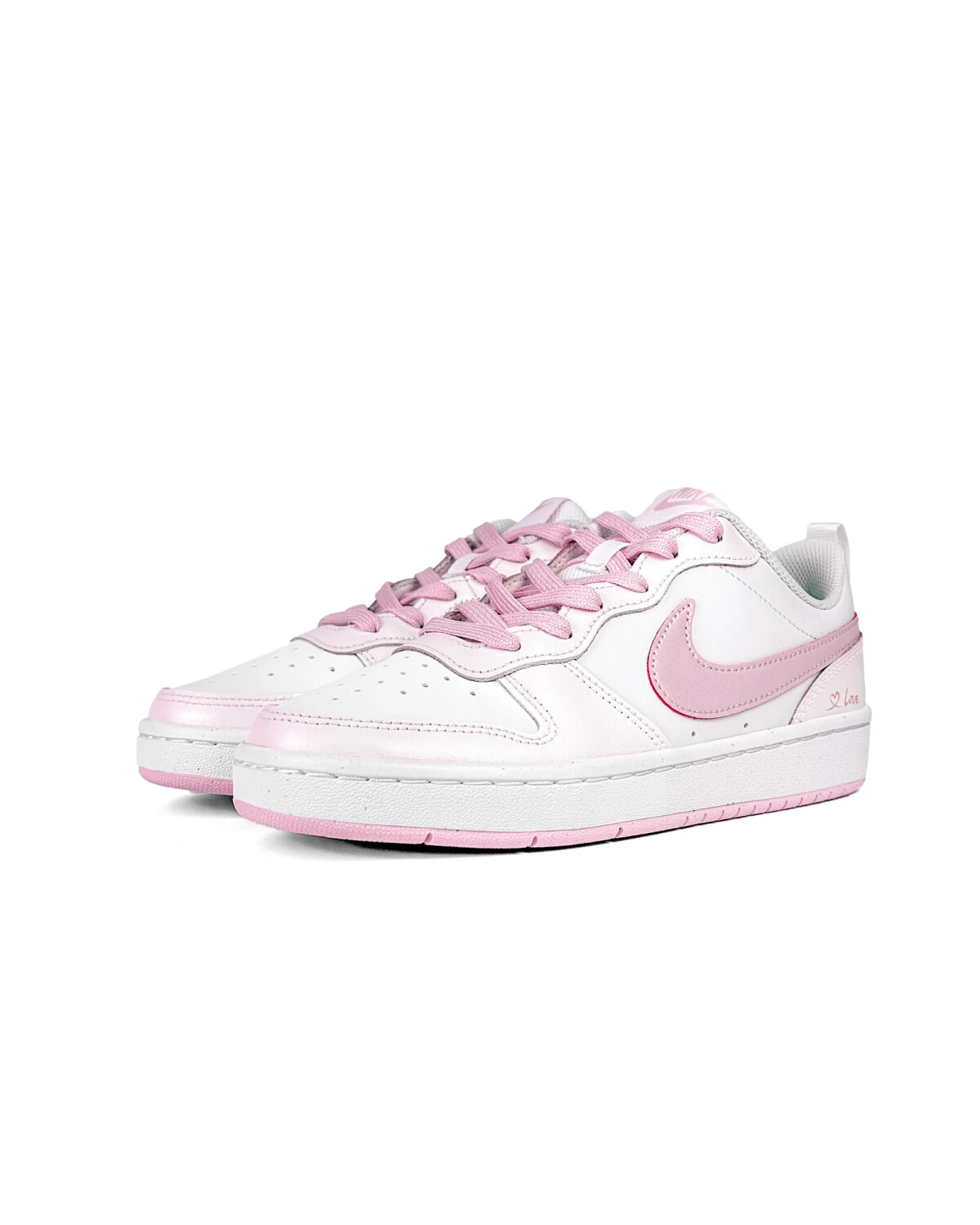 Nike Court Borough подростковые кеды розовые синтетические противоскользящие картинка