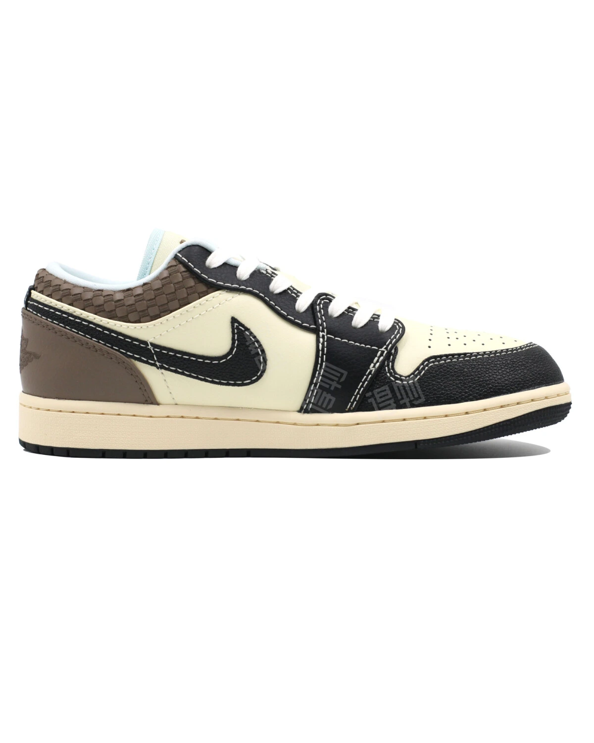 Jordan Air Jordan 1LOW SE мужские кроссовки черно-коричневые с амортизацией и резиновой подошвой картинка