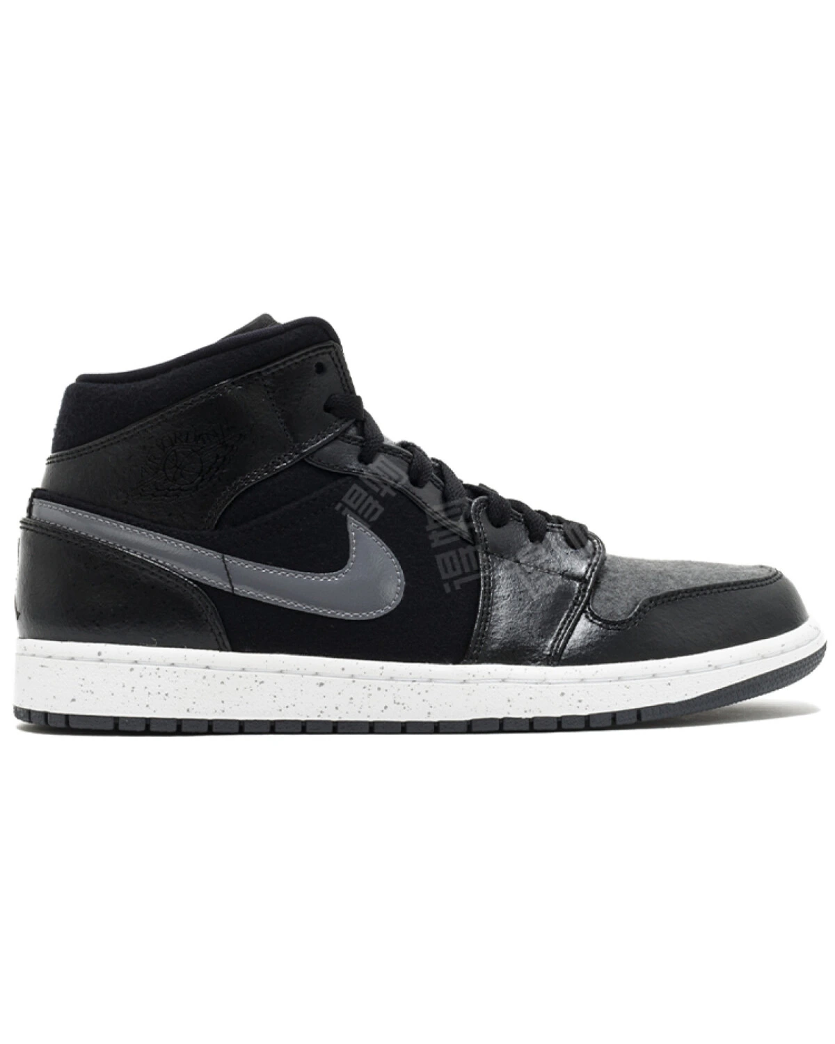Jordan Air Jordan 1 мужские кроссовки чёрно-серые с амортизацией картинка
