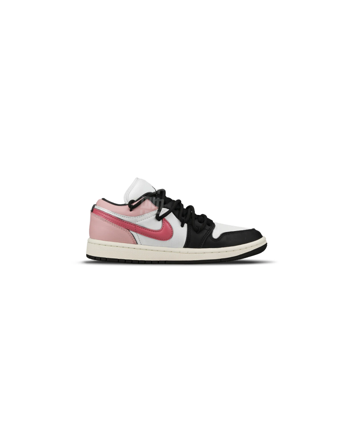 Jordan Air Jordan 1 женские баскетбольные кроссовки черно-розово-белые с амортизацией картинка