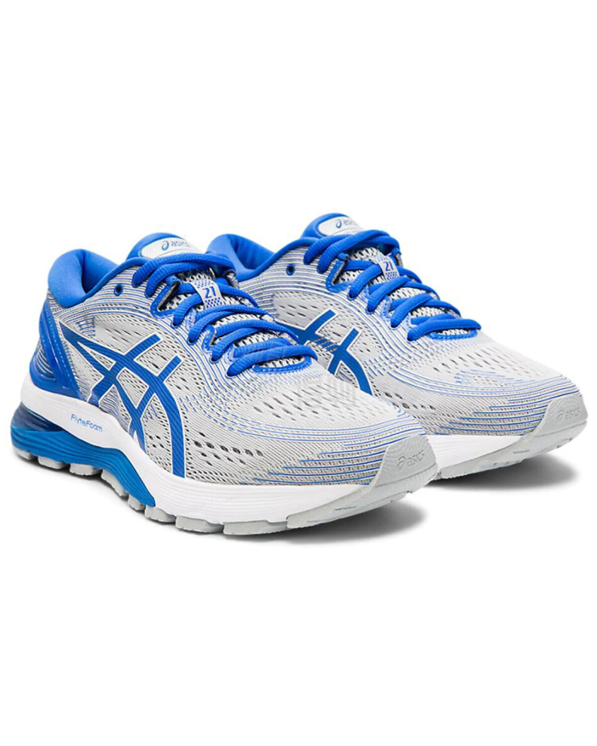 Asics GEL-Nimbus 21 Lite-Show женские кроссовки для бега серо-голубые картинка