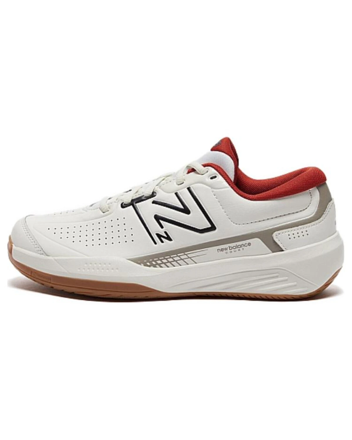 New Balance 696 V5 унисекс кроссовки бежевые из искусственной кожи картинка