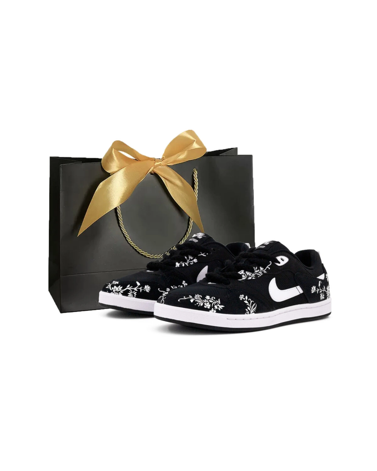 Nike SB Alleyoop Унисекс повседневные кроссовки сетка и кожа черные картинка
