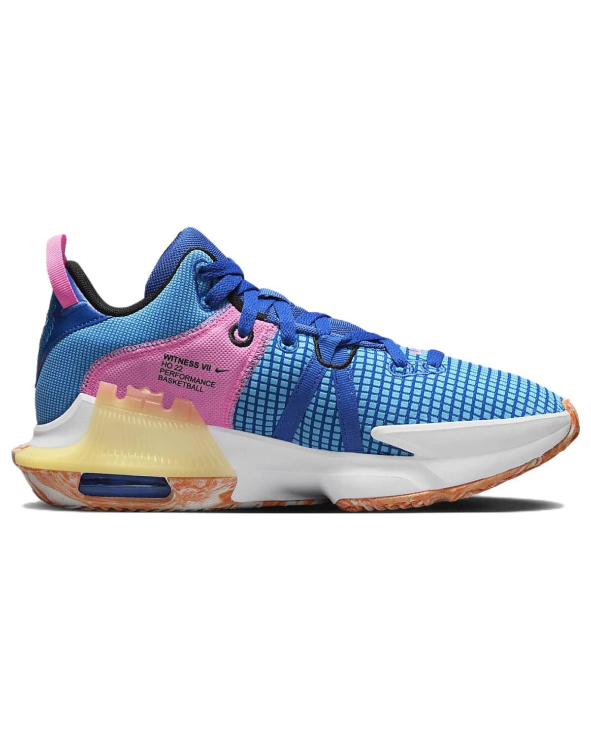 Nike Witness 7 унисекс кроссовки текстильные голубо-розовые картинка