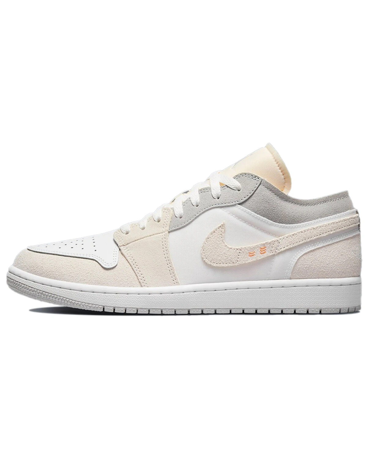 Jordan Air Jordan 1 мужские кроссовки винтажные бежево-белые картинка