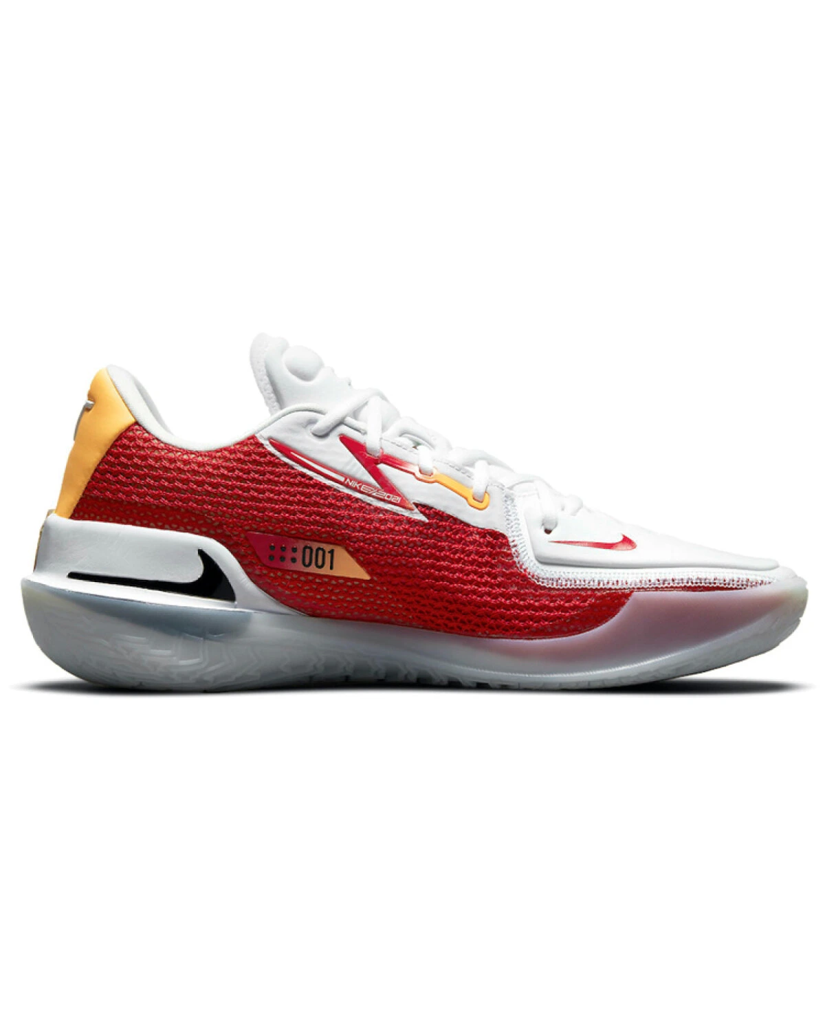 Nike Air Zoom G.T. Cut 1 унисекс баскетбольные кроссовки бело-красные картинка