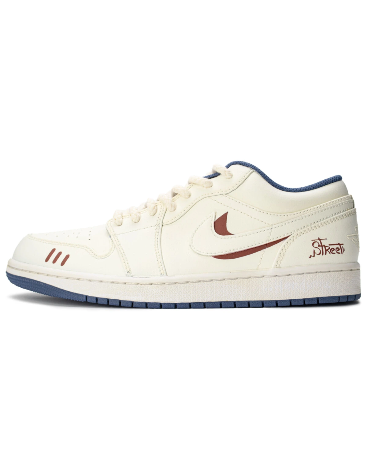 Jordan Air Jordan 1 Low Vibe мужские кожаные кроссовки молочно-белые картинка