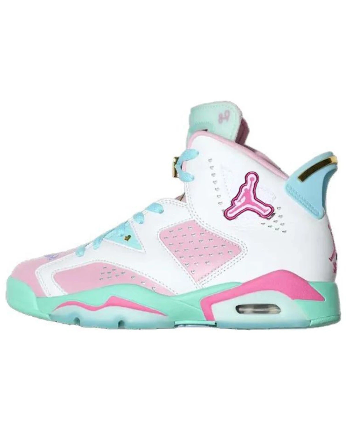 Jordan Air Jordan 6 “Doernbecher” unisex кроссовки бело-розово-зеленые баскетбольные картинка