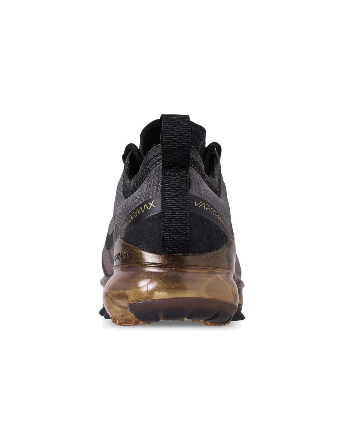 Nike VaporMax 2019 унисекс кроссовки черные с металлическим золотом картинка