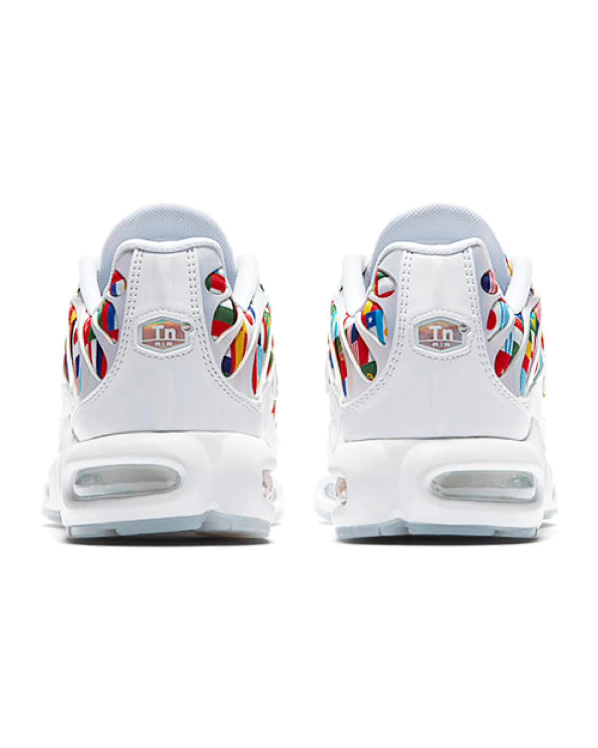 Nike Air Max Plus унисекс кроссовки беговые белые из кожи картинка