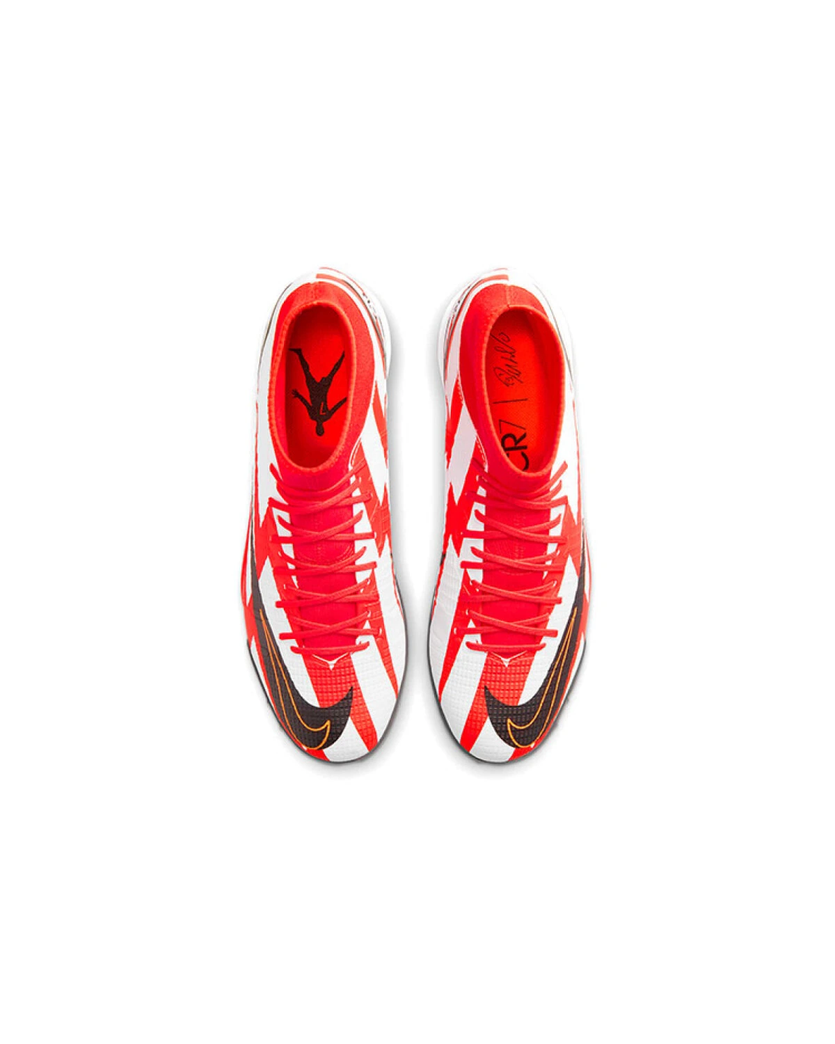 Nike Mercurial Superfly 8 MID унисекс футбольные бутсы для скорости красно-белые картинка