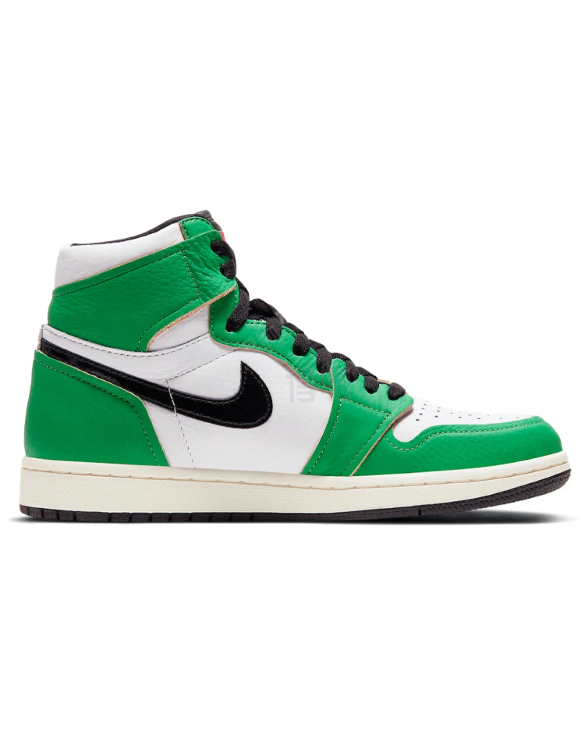 Jordan Air Jordan 1 Retro High OG Lucky Green женские кроссовки зелёно-белые картинка