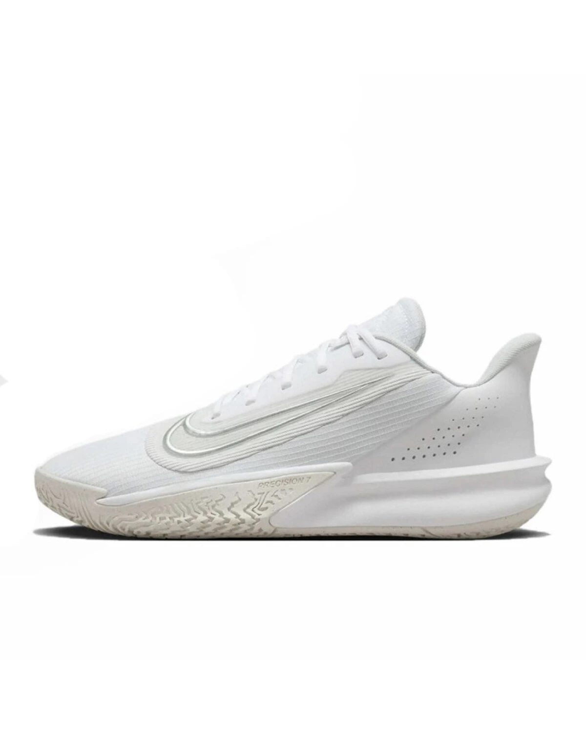 Nike Precision 7 Unisex баскетбольные кроссовки бело-розовые с художественным принтом картинка