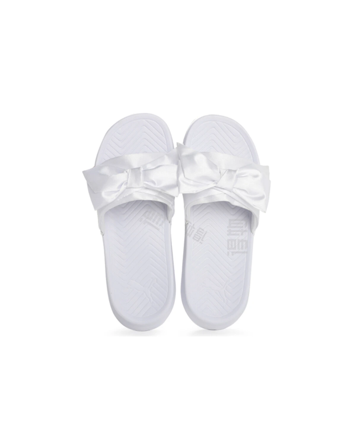 PUMA Popcat Bow женские шлепанцы белые повседневные с бантом картинка
