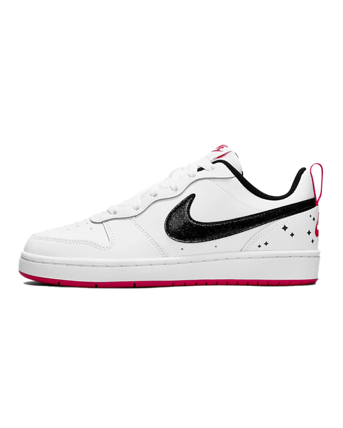 Nike Court Borough Low 2 SE детские кеды бело-красные картинка