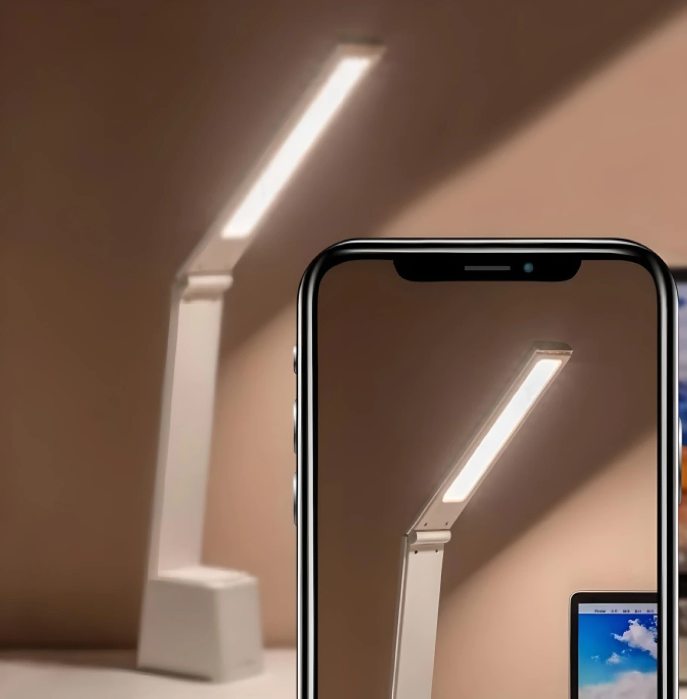 Складная настольная лампа Deli LED картинка