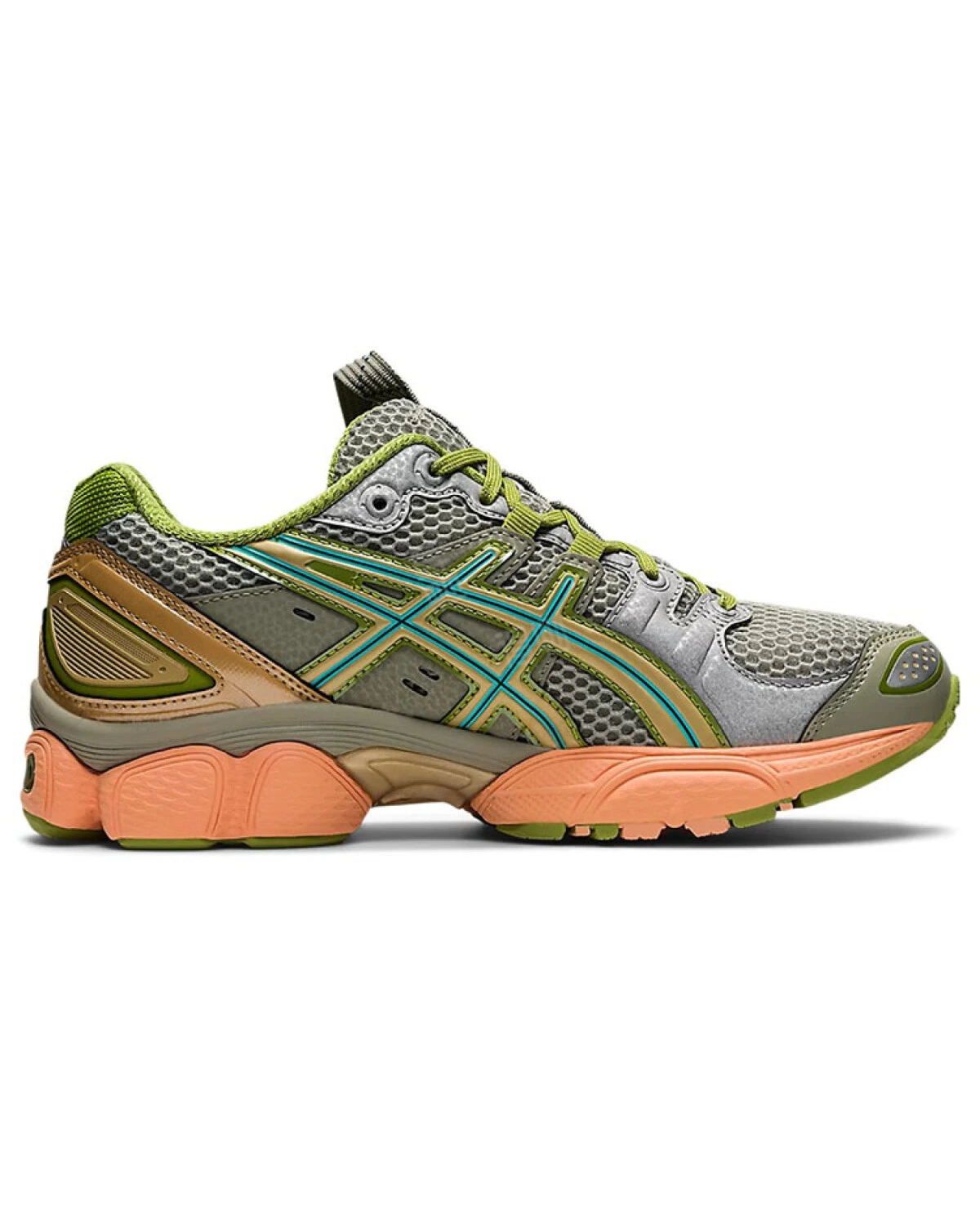 Asics Kiko Kostadinov женские повседневные кроссовки серо-зеленые картинка